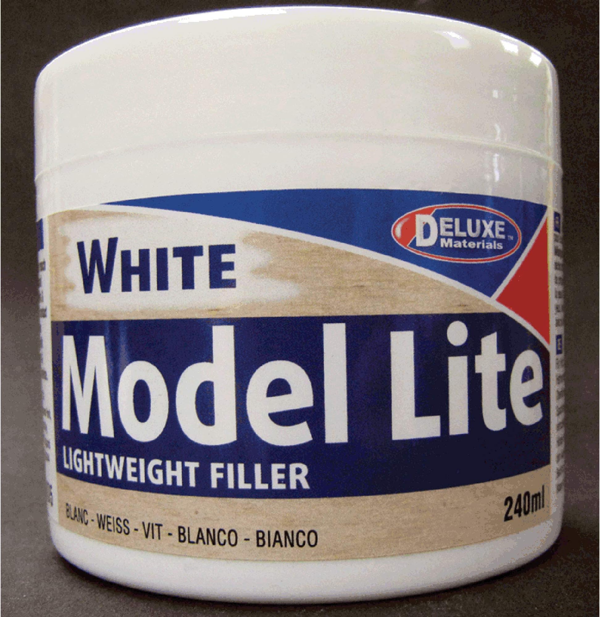 Model Lite white Lightweight filler for use on wood, foam, fibreglass etc