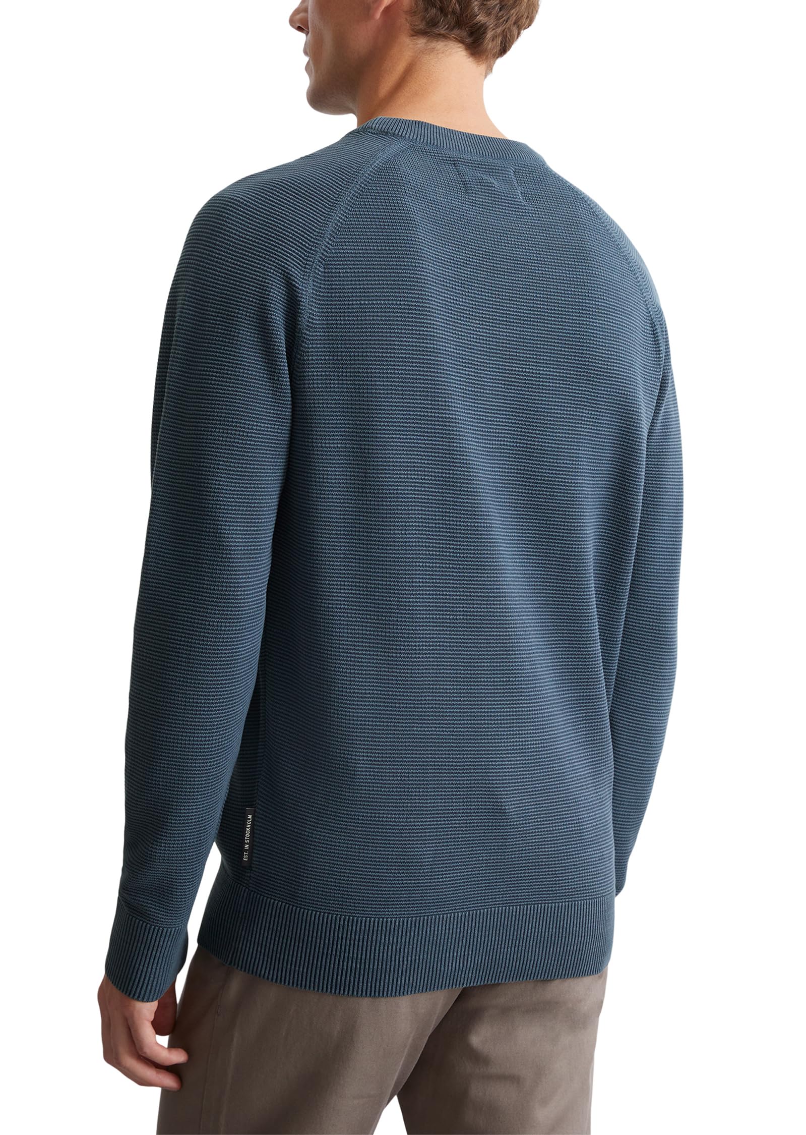 Marc O'Polo Herren Strickpullover aus Bio-Baumwolle Langarm