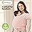 KeaBabies Baby Wrap Carrier - All in 1 Original Baby Carrier Newborn to Toddler Sling, Easy to Wear, Hands Free Bonding, Lightweight, Breathable Infant Wraps (Pink Daisies)