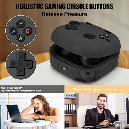 Miniatura 6 de Compatible con Samsung Galaxy Buds FE Case (2023) Buds 2 Pro Case (2022)Buds Pro Case (2021)Buds 2 Case (2021)Buds Live Case (2020), funda de