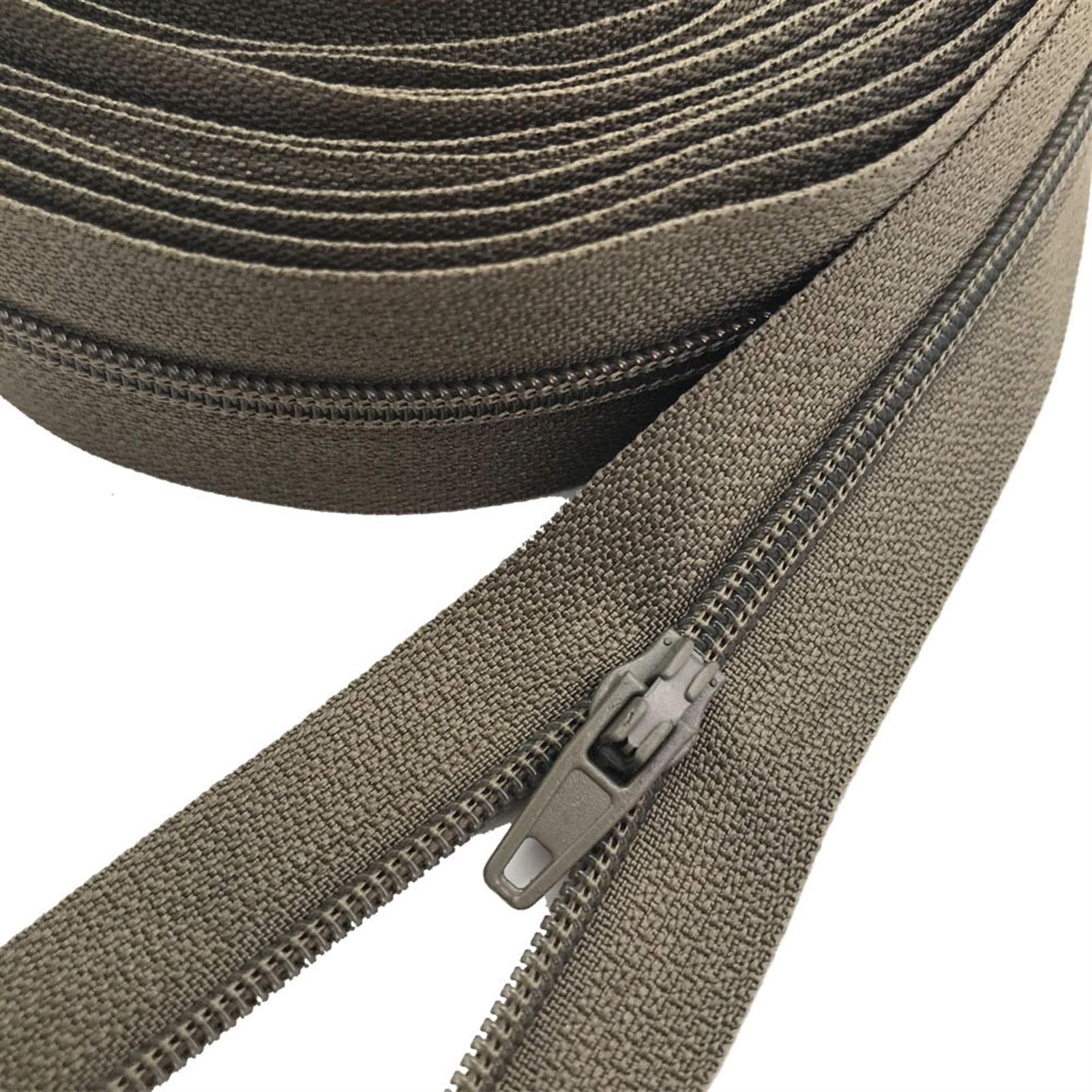 Cerniera A Spirale In Nylon Lunga 10 Metri 5# Con 20 Cursori Per Cerniera Per Accessori Di Abbigliamento Fai Da Te E Cucito (20 Colori) (azzurro