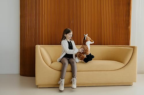 Miniatura 7 de The Petting Zoo Peluche de zorro rojo, regalos para niños, animales salvajes de la vida silvestre, juguete de peluche jumbo de zorro de 20 pulgadas