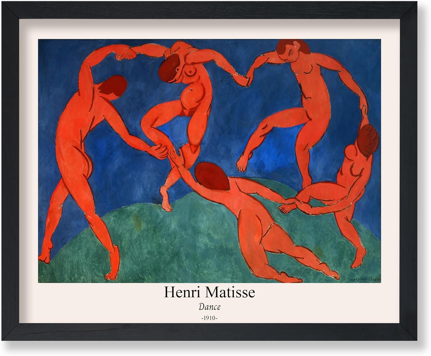 Poster Master Vintage Henri Matisse Poster - Retro Dance Print - Fauvism Artwork - Nude Illustration - Classic Painting - Fine & Abstract Art - Great Office or Living Room Decor - 8x10 UNFRAMED