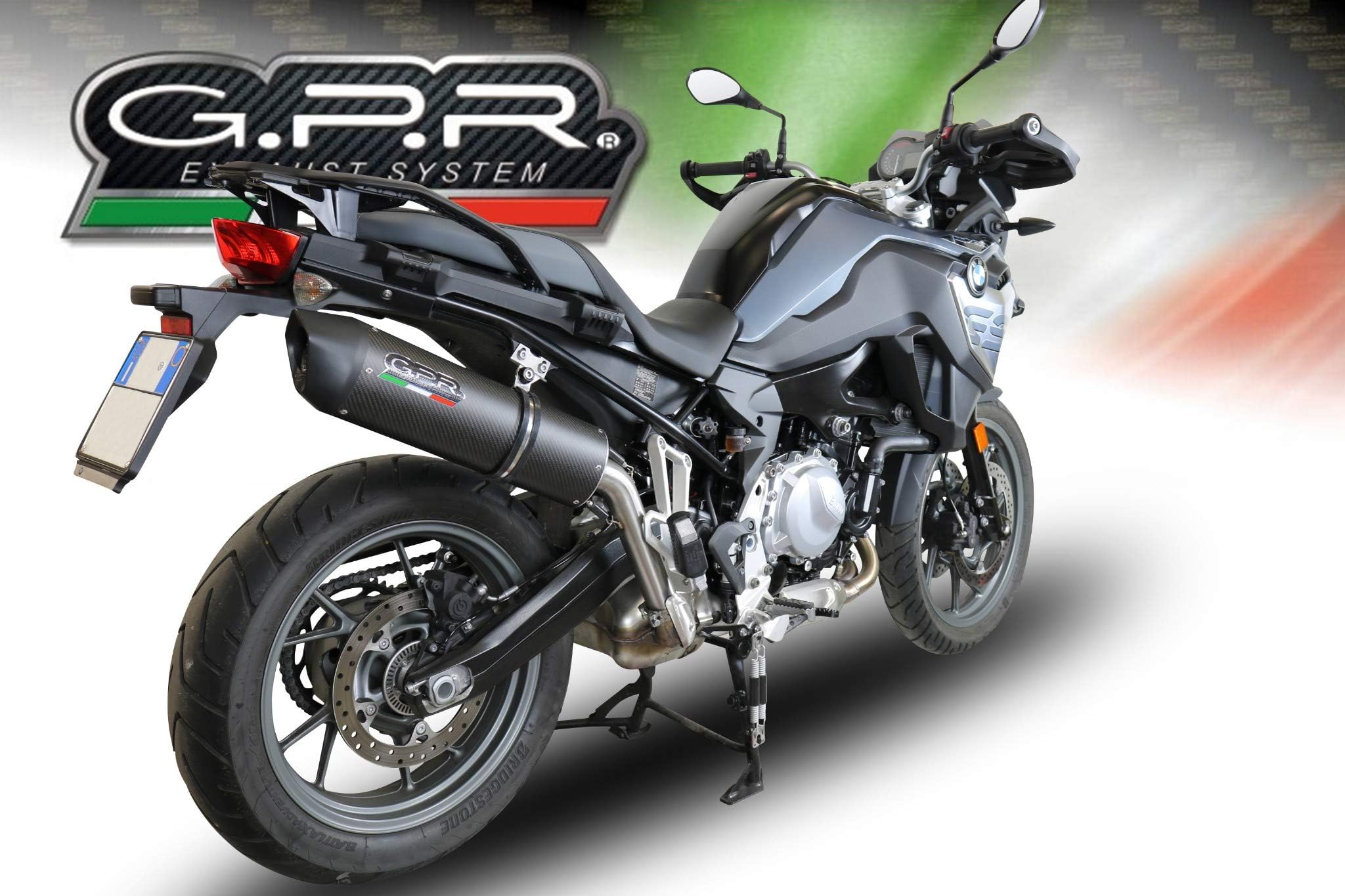 GPR Exhaust System SlipOn Silencer Furore Carbon Fiber Road Legal Compatible For BMW F750GS 2018-2019