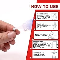 Vista 7 de Loctite Super Glue Gel Control - Superpegamento transparente para plástico, madera, metal, con Super Glue líquido profesional, transparente