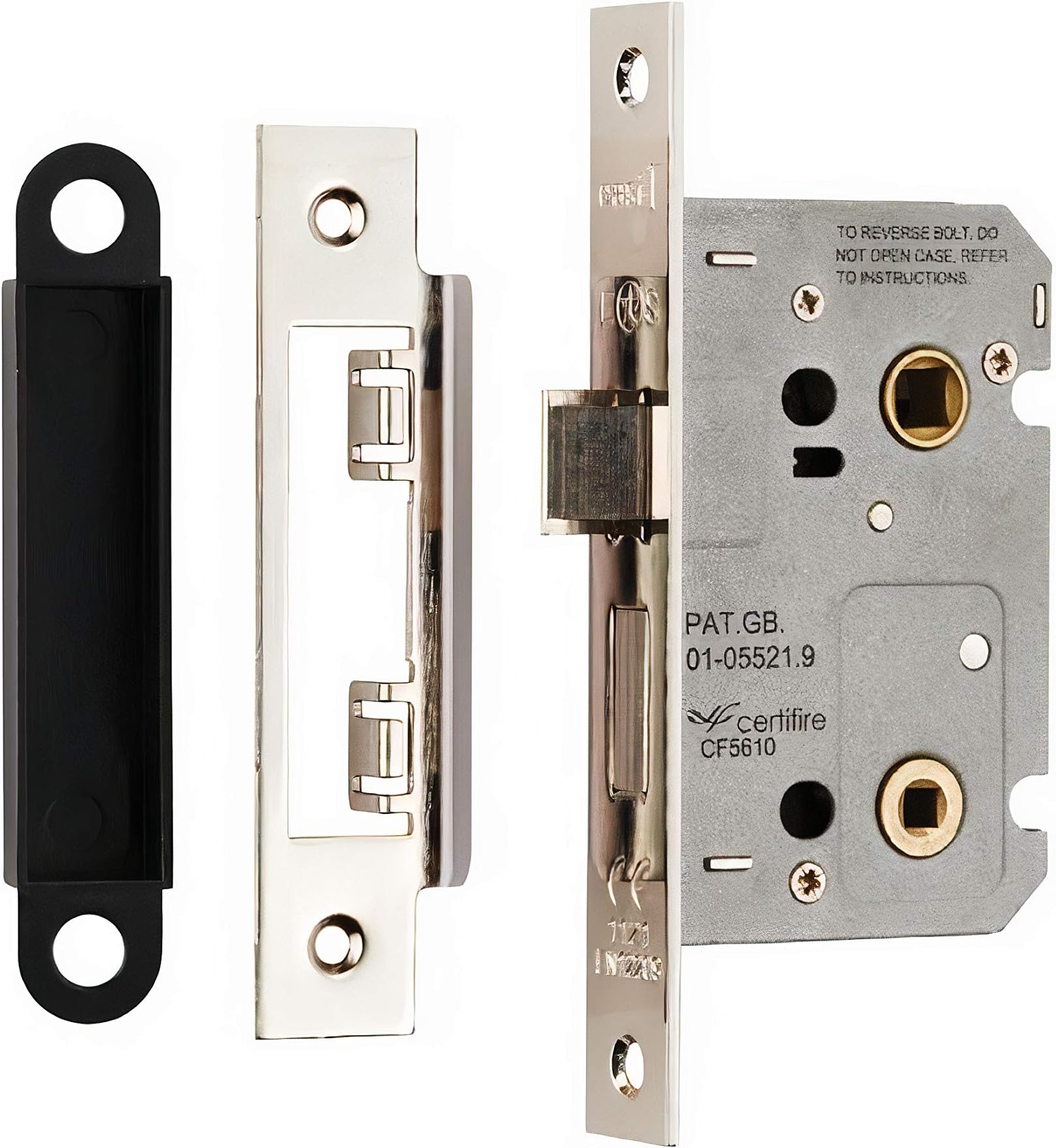 Contract Locks Easi - T Contract Bathroom Lock 64mm(2.5) - Finish - Nickel Plate by City Deco Centre