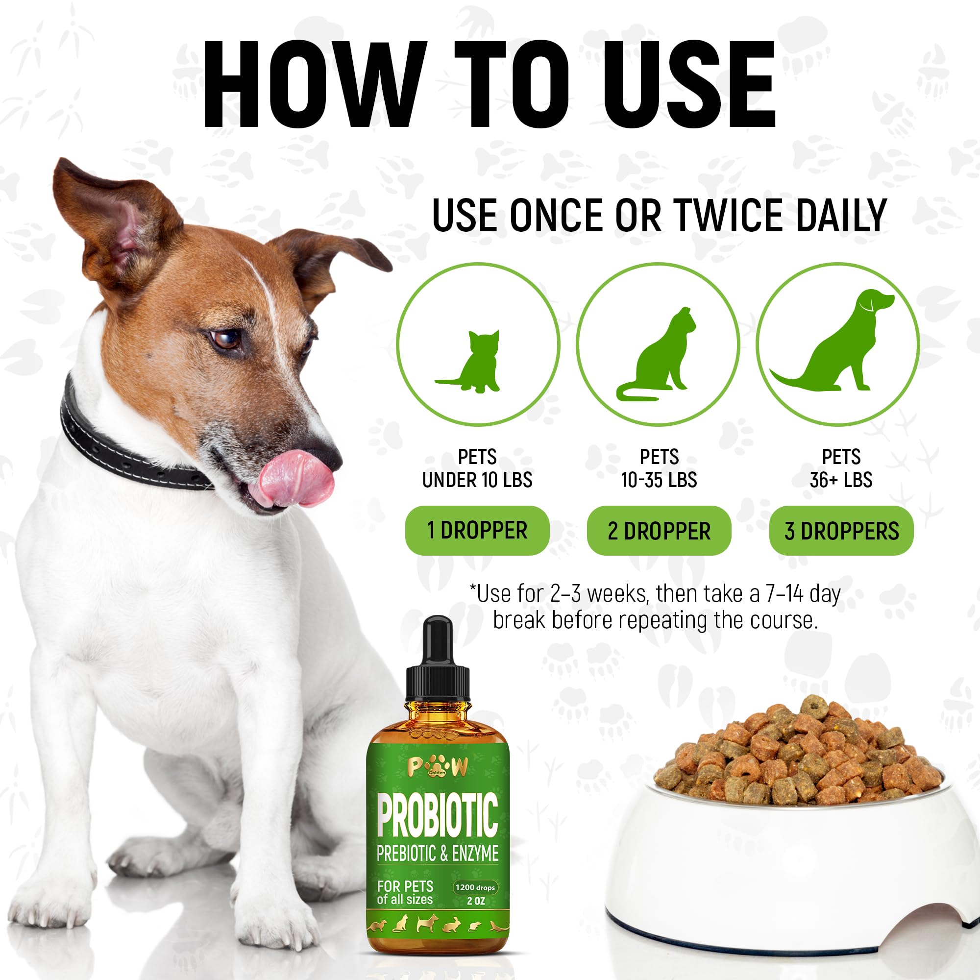 Liquid Probiotics for Dogs & Cats of All Ages | Dog Probiotics to Provide Digestion Balance | Prebiotic Blend for Harmonious Food Absorption | 3 Billion CFU | Herbal Flavor | 2 Oz — Amazon image 4