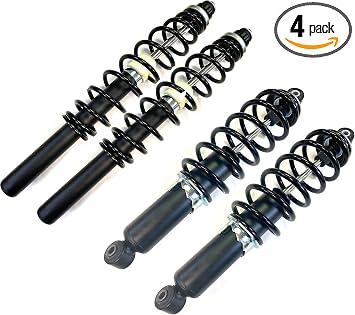 Full Set of 4 Coil-over Shock Absorbers Compatible With Polaris Sportsman 400 450 500 570 600 700 800 X2 570 - OEM Replacement