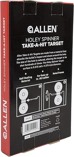 Miniatura 3 de EZ-Aim Shooting Gallery - Objetivo giratorio autorreparable, objetivo gong por Allen, 12-14 pulgadas de alto, objetivos de tiro, pistola - rifle -