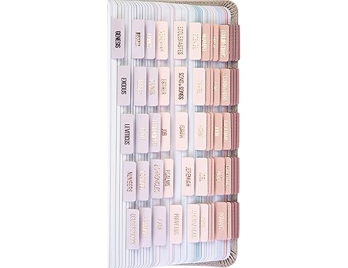Diversebee Bible Tabs [Large Print, Easy to Apply] - Personalized Bible Journaling Tabs
