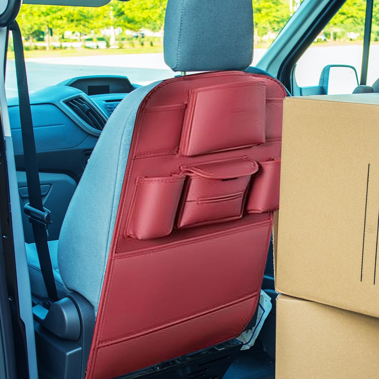 Organizador para la Parte Trasera del Asiento Bolsillo de Almacenamiento | Organizador Para Asiento Trasero Para Coche Camioneta SUV Furgoneta Viaje Carretera Camping Trayectos Largos
