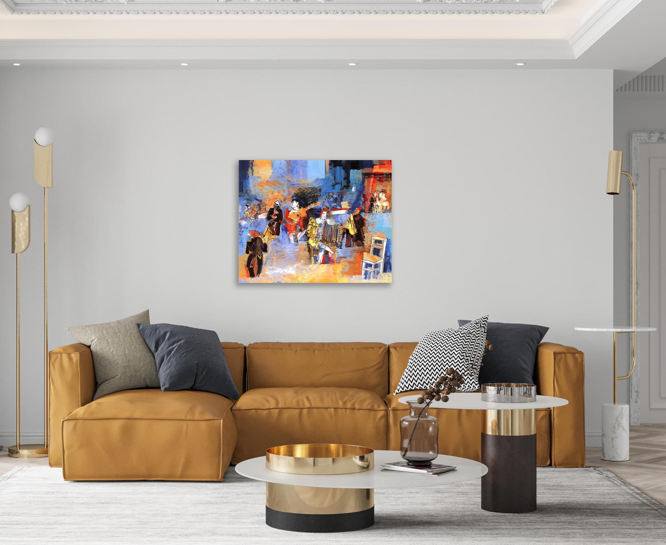 EYEZER Stampe e Quadri su Tela Quadri Famosi Dipinti su Tela Stampa di Immagini Artistica Musical Fantasia Arte della parete Poster e stampe Decorazioni per interni 50x65cm(20x26in) telaio interno