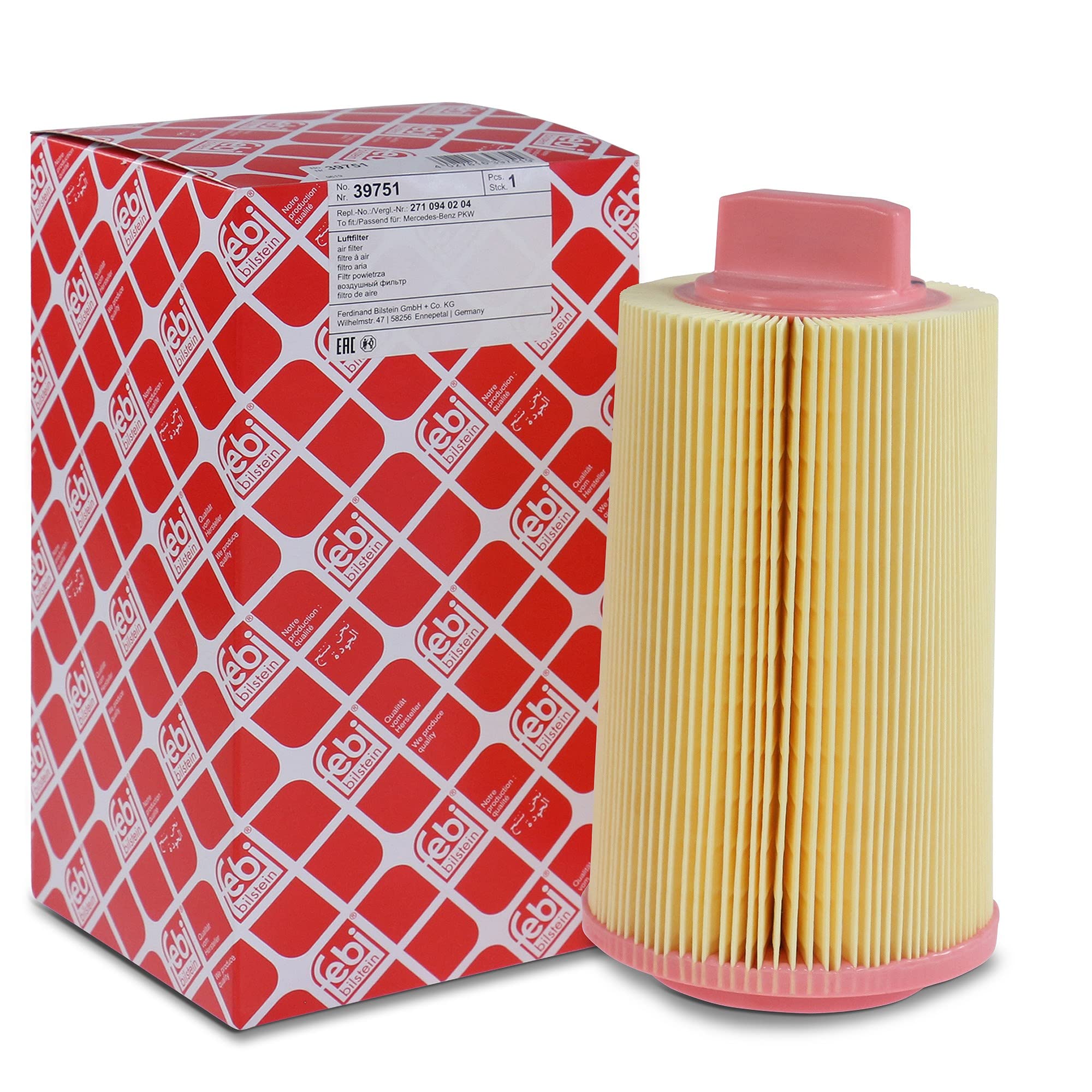 AIR FILTER 39751 FOR M 271.944 1.8L M271.942/940/941/946/948/921/952/950 1.8L