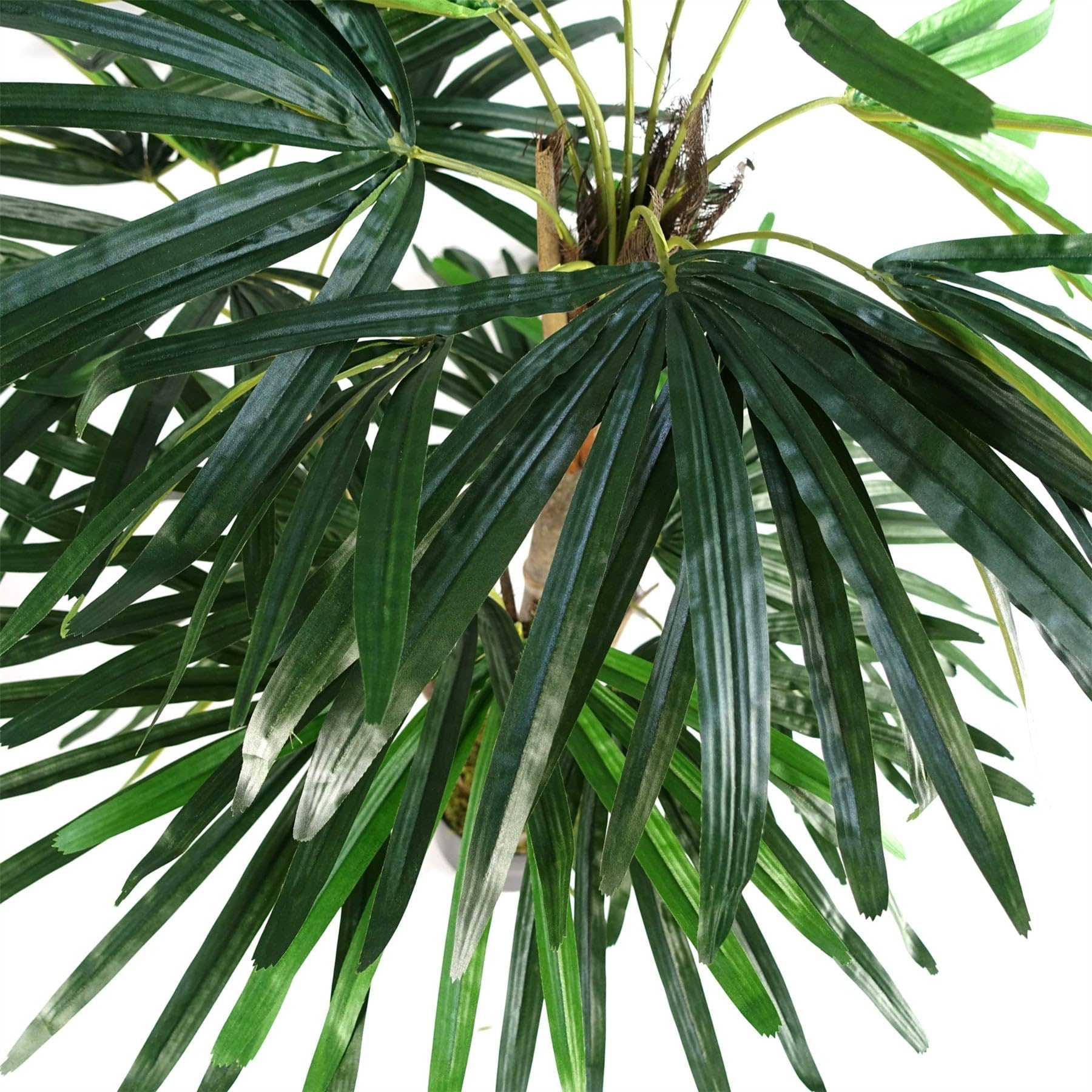 Realistic Potted Artificial Palm and Tropical Trees - Ready to Display, 100cm Finger Palm, 100cm - Image 2