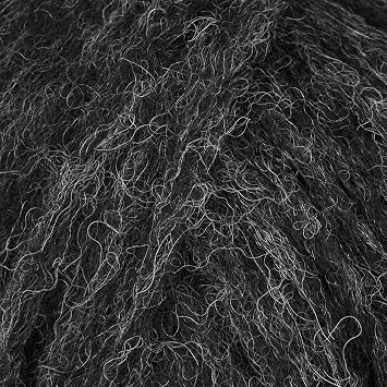 Babyalpaca and Merino Wool Yarn, Worsted, Aran, Drops AIR, 1.8 oz 164 Yards 06 Black