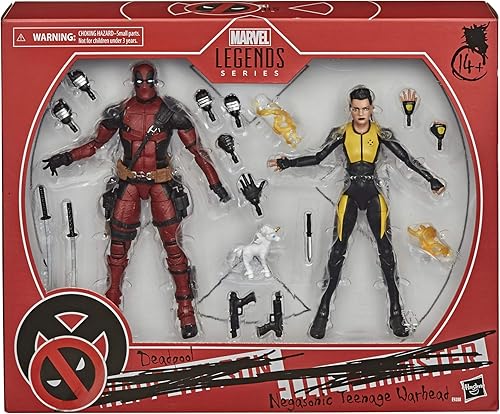 Miniatura 2 de Marvel Hasbro Design and 13 Accessories Legends Series X-Men - Figura de acción coleccionable de Deadpool y Negasonic Teenage Warhead de 6 pulgadas