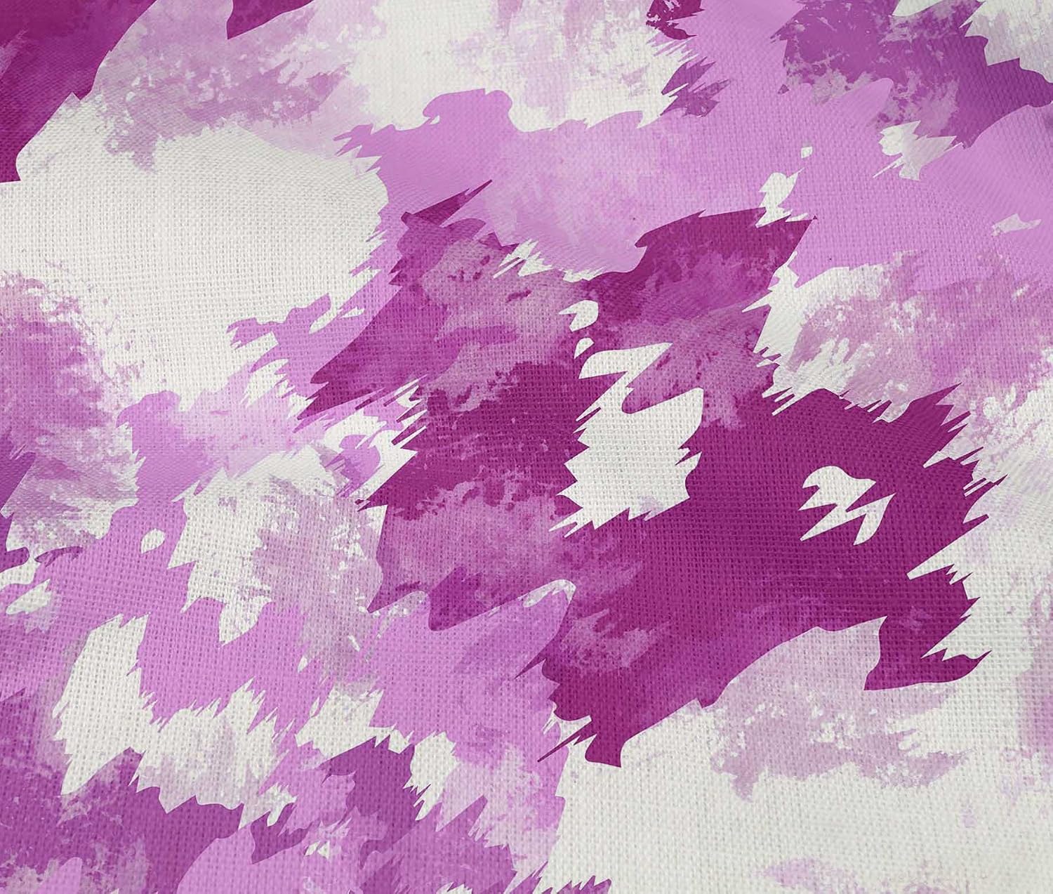 oneOone Cotton Flex Magenta Fabric Tie Dye Fabric for Sewing Printed Craft Fabric by The Yard 40 Inch Wide