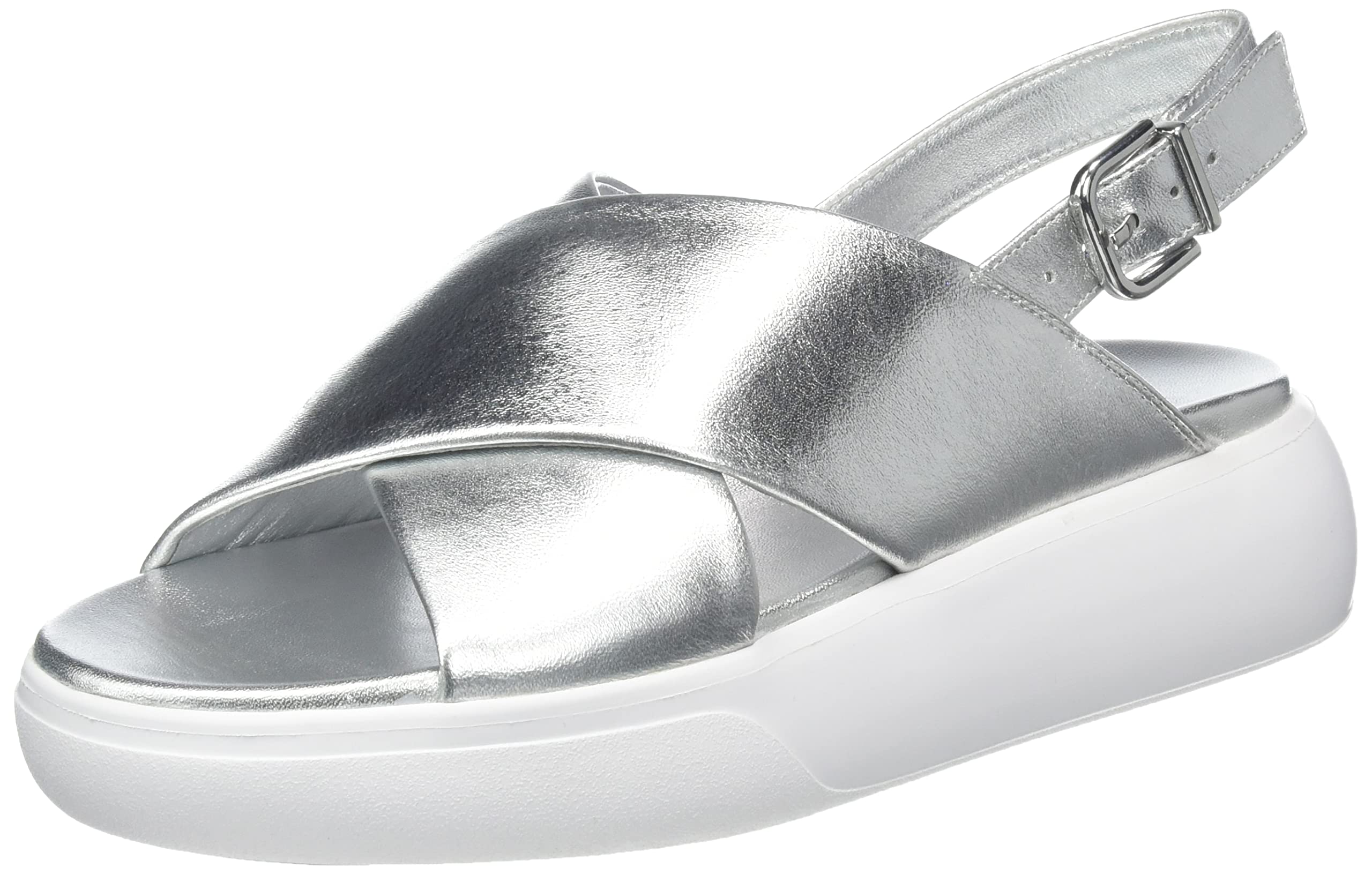 HÖGL Women's Alma Sandals, Silver, 41 EU X-Weit