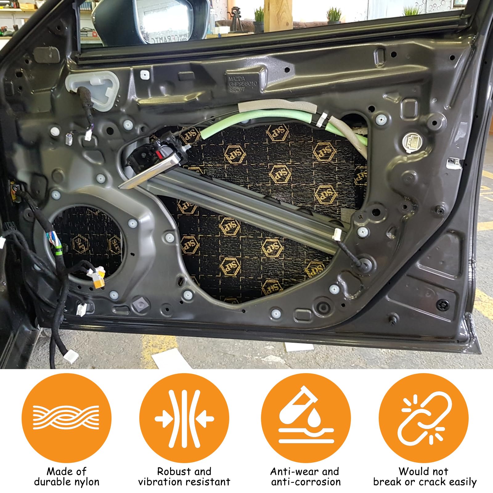 Kit De 110 Grapas/Clips Para Paneles De Coche - Universal, Nylon PA66, Para Salpicadero, Parachoques, Puertas, Etc.