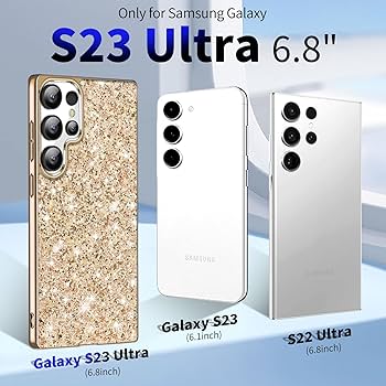 Amazon.com: S23 Ultra Glitter Case for Samsung Galaxy S23