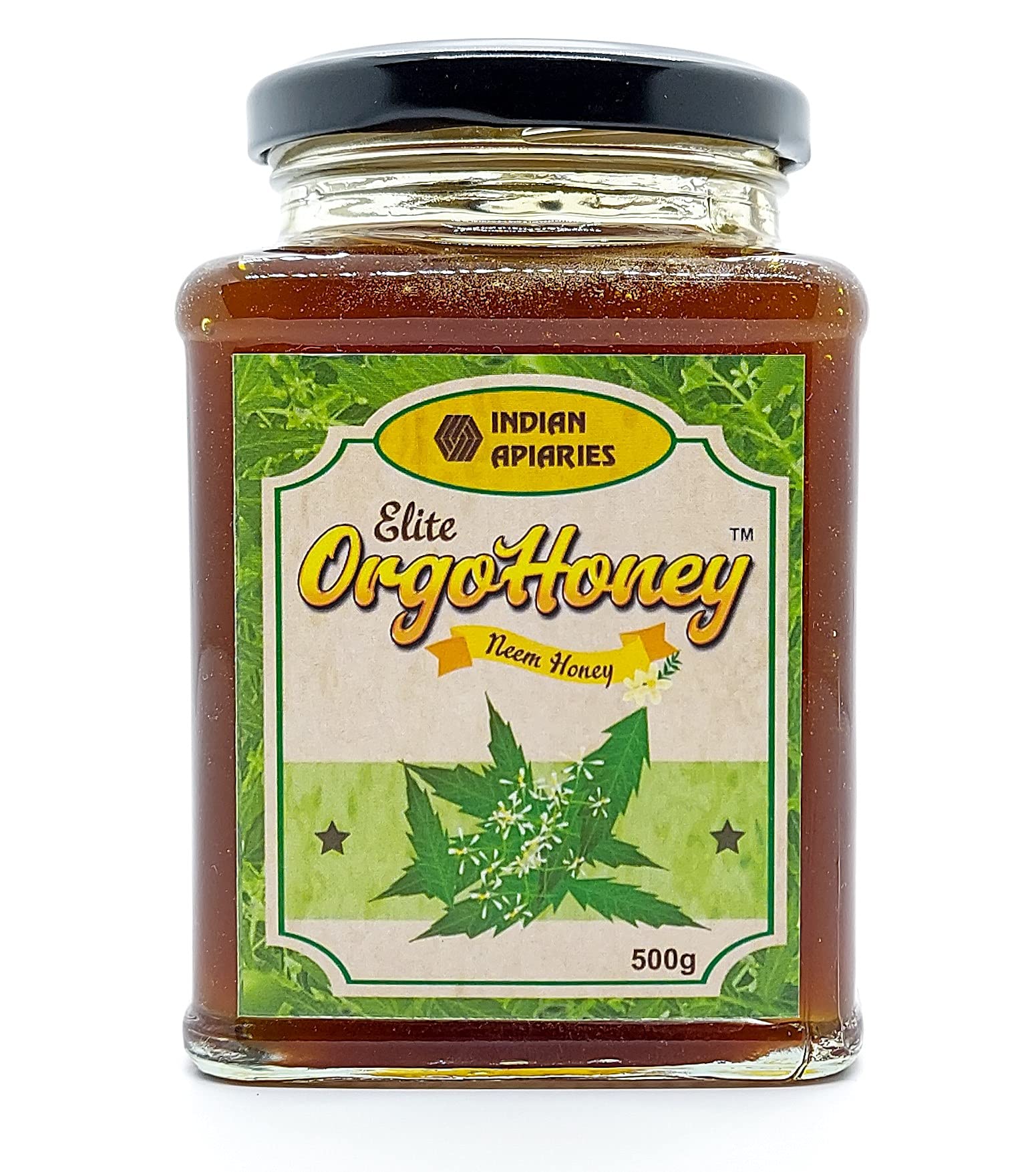 INDIAN APIARIES | Elite OrgoHoney Pure Neem Honey |100% Natural | Wild Forest | Raw Honey | Honey with Huge Medicinal Value | No preservatives | No Added Sugar (500g) (B09B1VCL2N) Amazon Price History, Amazon Price Tracker