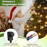 Ghirlandă luminoasă LED de exterior Yuusei 2x50 m cu telecomandă, rezistentă la apă IP45, reglabilă, G40, 120 + 4 becuri, pentru grădină, foișor, balcon, nuntă 5