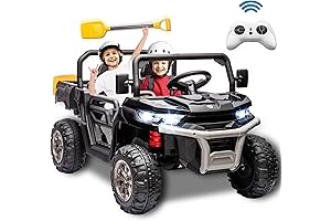 24 Volt 2 Seater Ride On Toys for Kids Age 6-10, Electric UTV Off-Road Vehicle