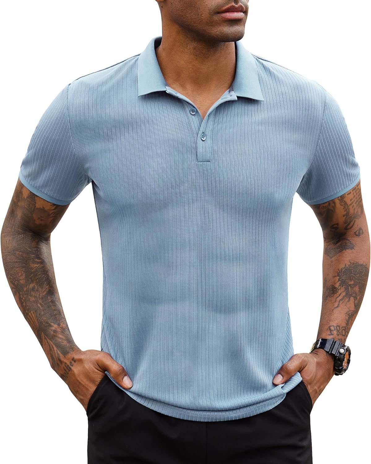 Stretch Polo Shirts for Men Short Sleeve Golf Polo Slim Mens Polo Shirts Dry Fit Polo T Shirts for Men Tennis Polo Stretch Polo Shirts for Men Short Sleeve Golf Polo Slim Mens Polo Shirts Dry Fit Polo T Shirts for Men Tennis Polo