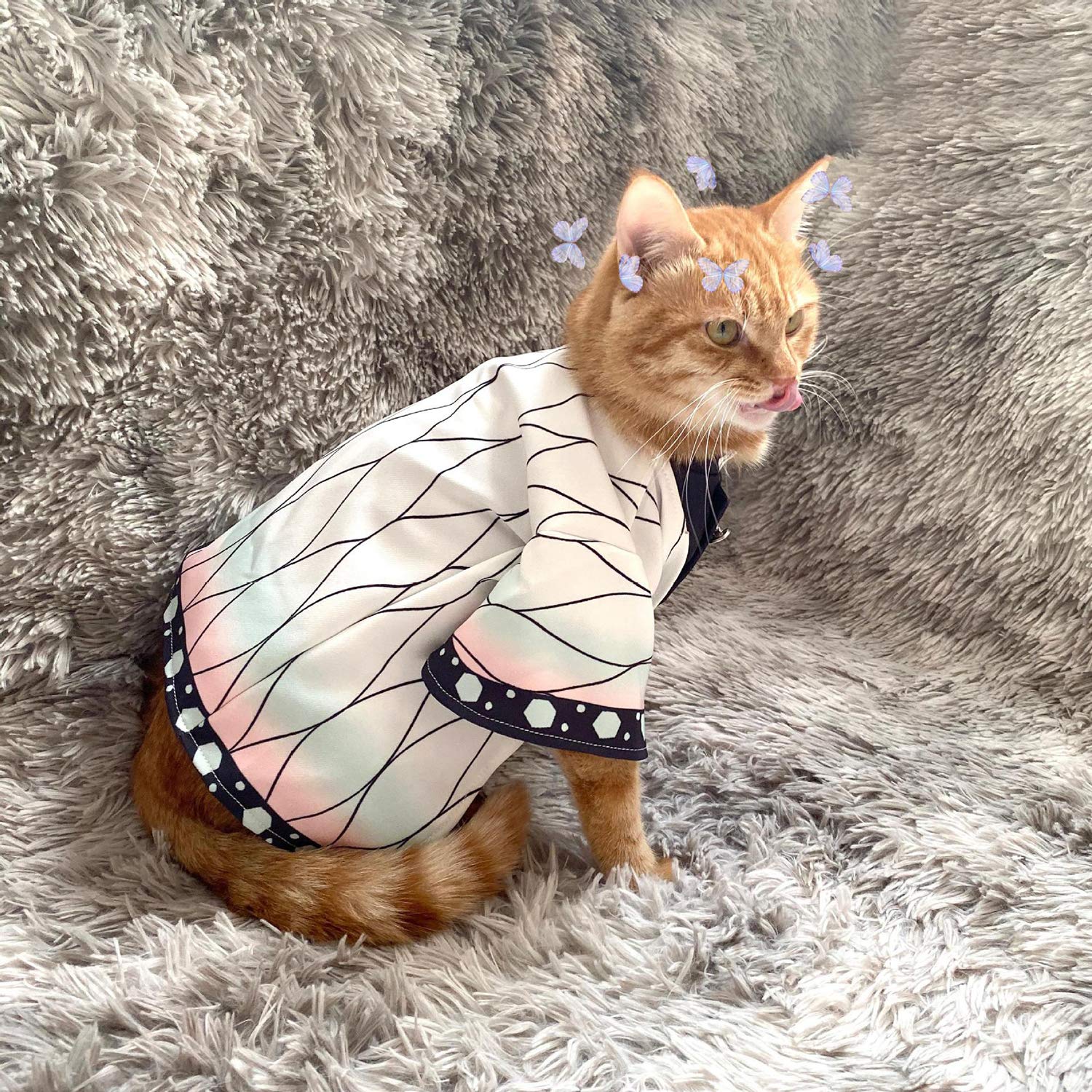 Amazon | 鬼滅の刃 ペット服 通気 犬服 春夏 猫服 コスプレ 小型犬