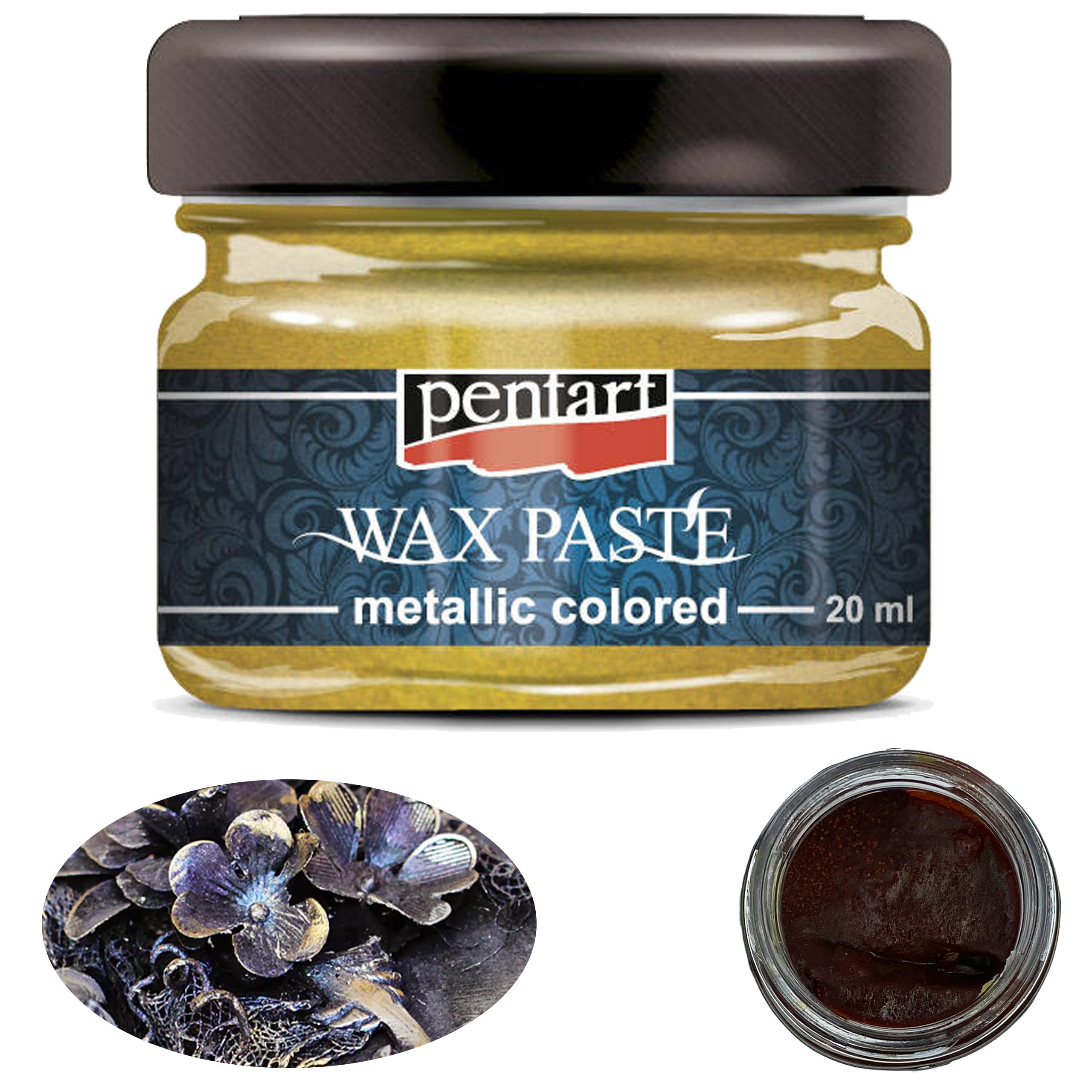 Pentart Wax Paste 20 ml Yellow, one