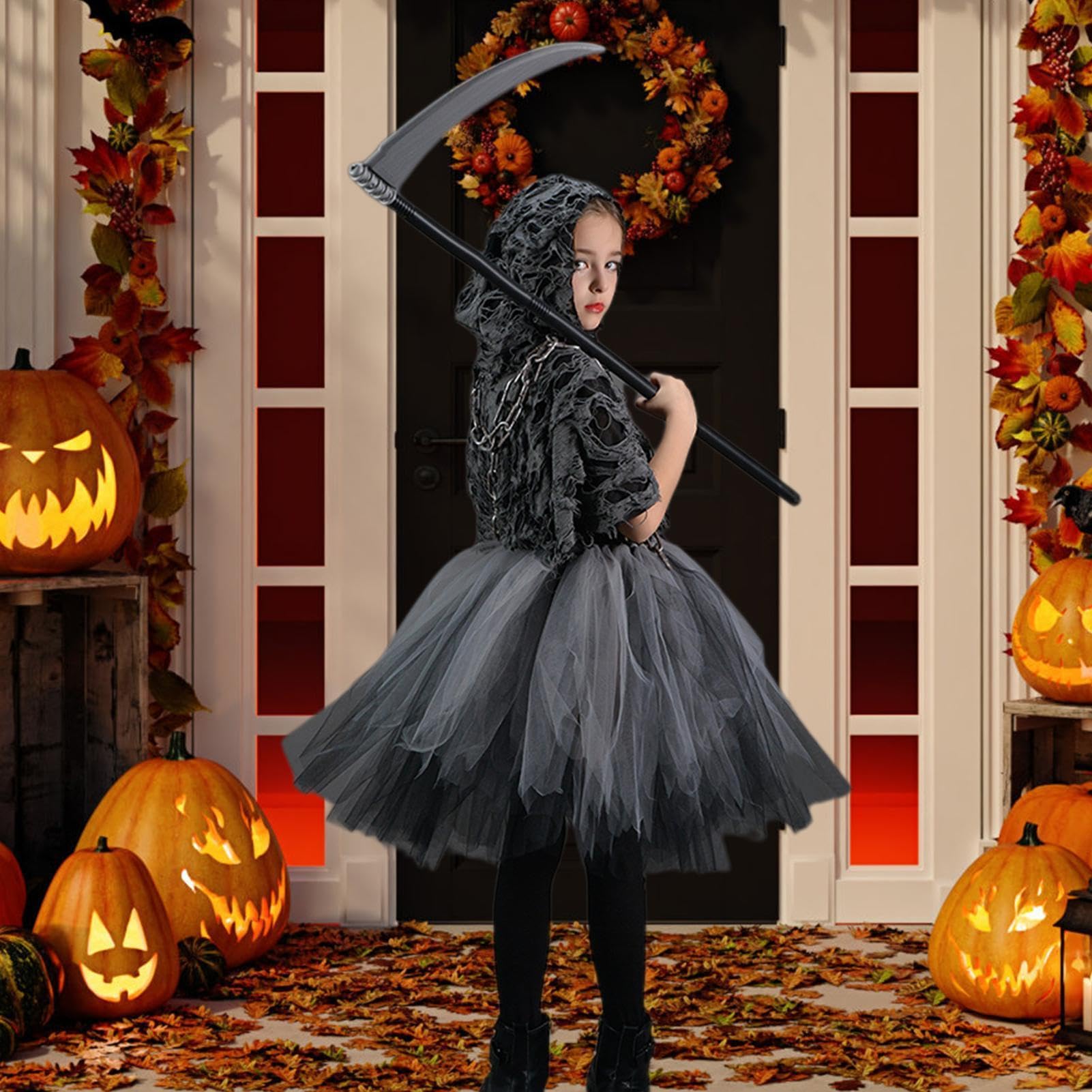 Costumi spaventosi per ragazze Mietitore Halloween Gioco di ruolo Costume