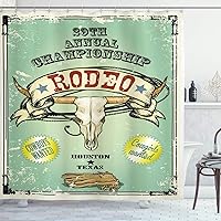 Vista 61 de Ambesonne Cortina de ducha de caballo, potente semental de Appaloosa, elegante estampado equino de campeón de sangre pura real, juego de decoración