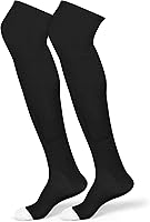 ShinyMatch High Football Socks: Extra Long Over-the-Knee Baseball Socks for Youth, Women & Men - Multiple Sizes, No-Slip Fit