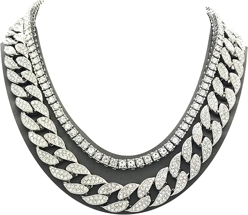 Miami Cuban Link Chain Choker Necklace 