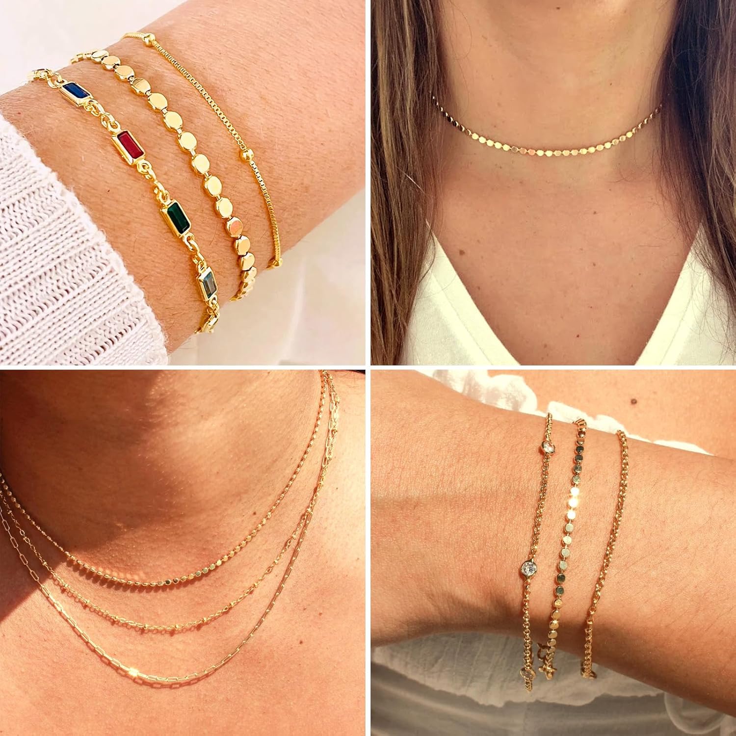 16.5FT Gold Dot Chains Roll, 2.5MM 18K Gold Plated Brass Flat Ball Bead Chains Spool Bulk for Jewelry Making - Image 4