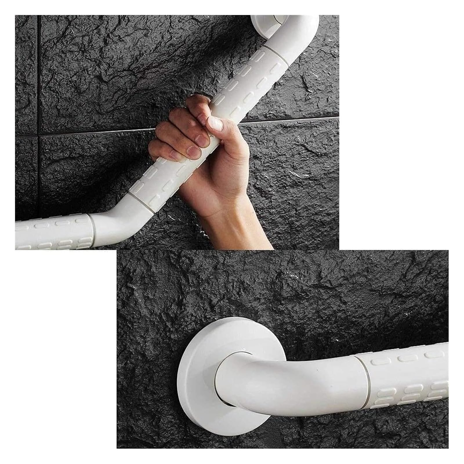 Baño para Agarraderas Asidero de seguridad antideslizante de acero inoxidable de 12 pulgadas, curvado for ducha, for montaje en pared.