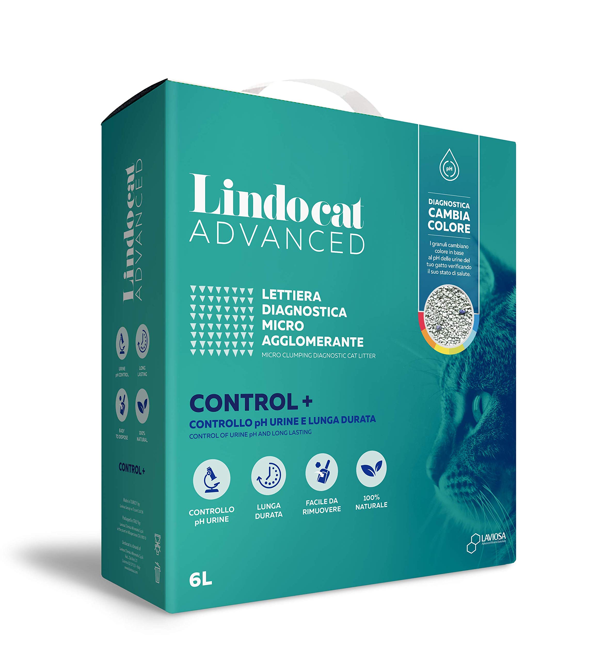 Lindocat, Advanced Control Plus Diagnostic Cat Litter, 6 Liters
