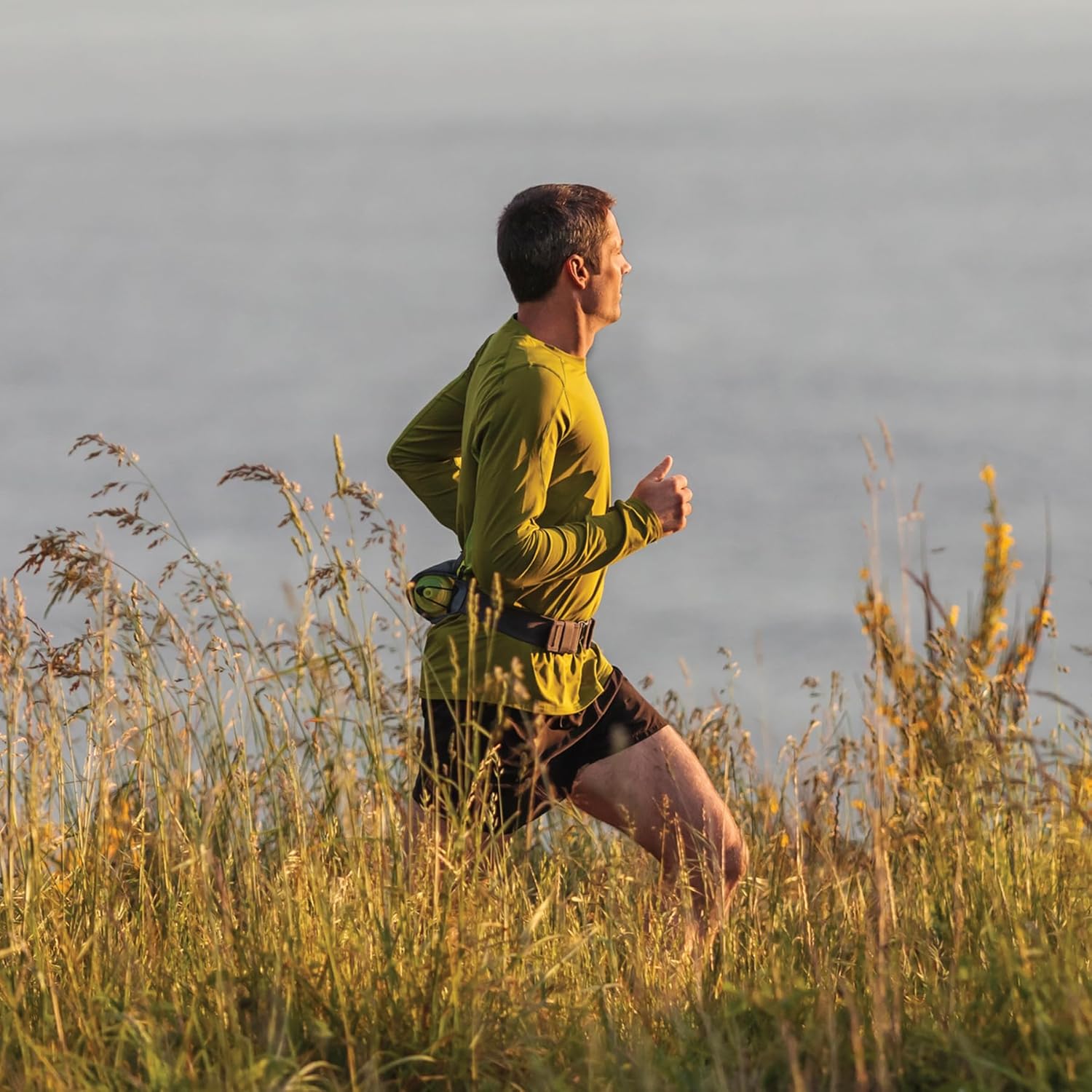 Amphipod Velocity Plus Bottle Pack, Storage & Hydration Belt, 5K/10K, Endurance & Ultra Running, Men & Women - Blue - 20 oz