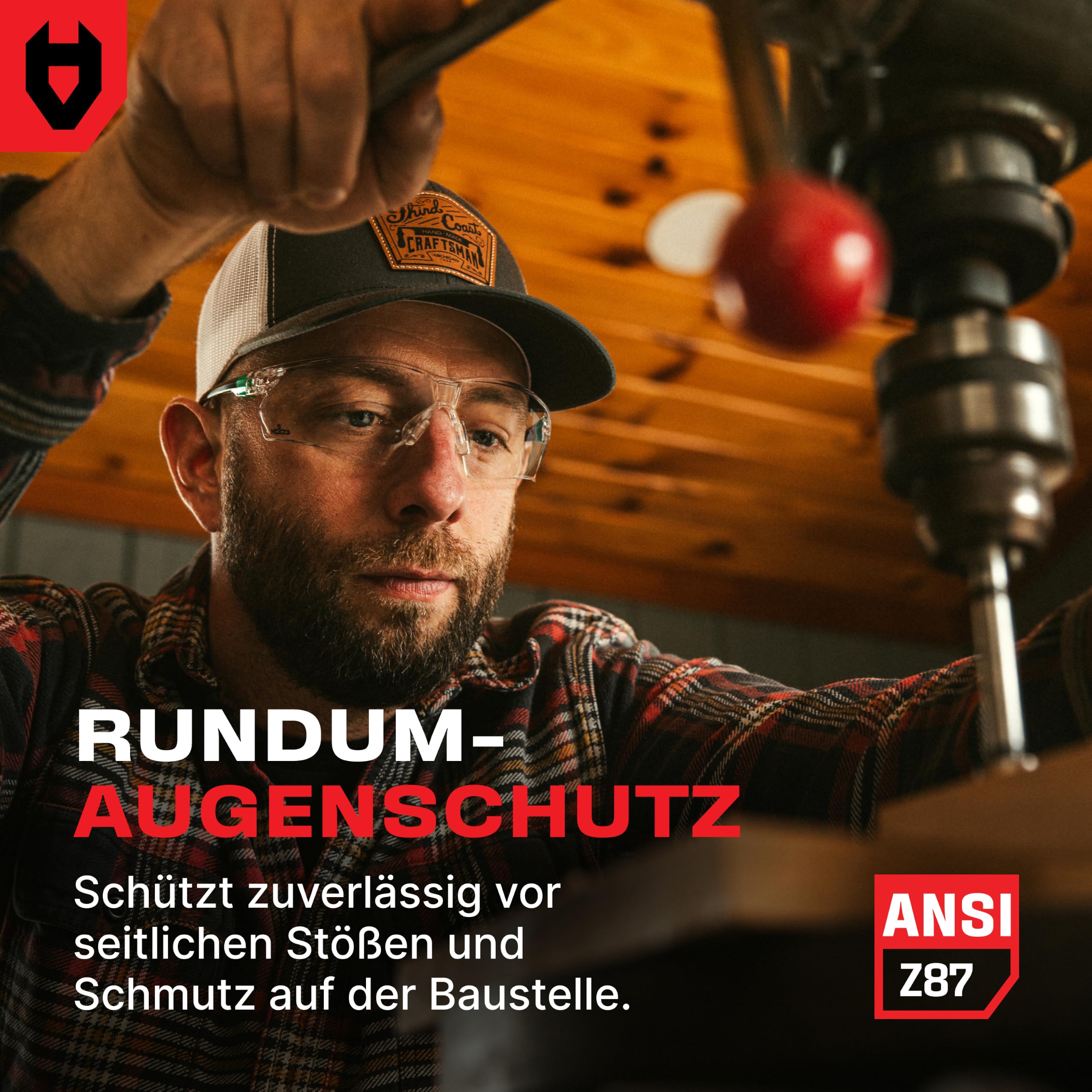 NoCry Schutzbrille mit Durchsichtigen Anti-Beschlag und kratzbeständigen Gläsern