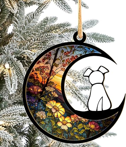 Miniatura 30 de Atrapasol conmemorativo para perros, personalizado con nombre, atrapasol de razas de perros, atrapasoles personalizados para pérdida de mascotas