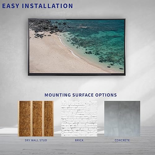 Miniatura 7 de VIVO Soporte de pared plano para TV Micro-Gap diseñado para Samsung Neo QLED 2021-2023 de 43 a 85 pulgadas (excluyendo la serie QN95C) y más, perfil