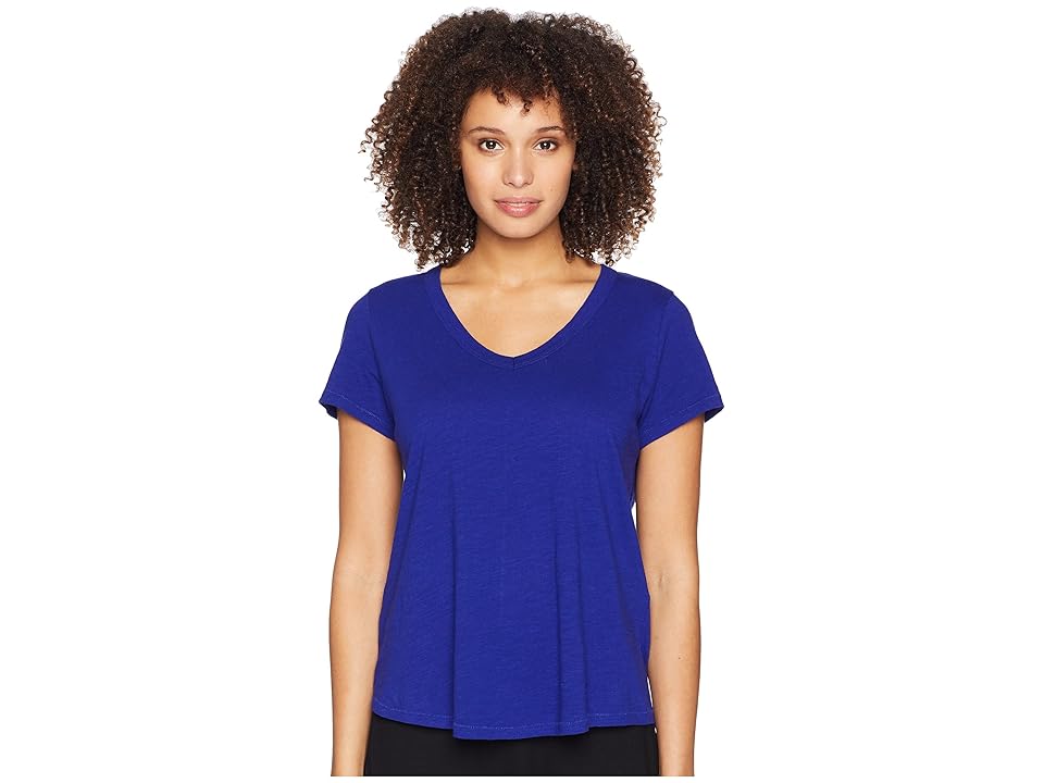 

Eileen Fisher V-Neck Tee (Blue Violet) Women's T Shirt