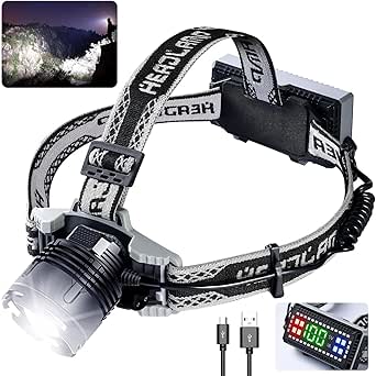 Lampe ontale à 5 Led Rechargeable par Usb, Super brillante, puissante, montée sur la tête, batterie intégrée, lampe de pêche de nuit pour Camping en plein air  39