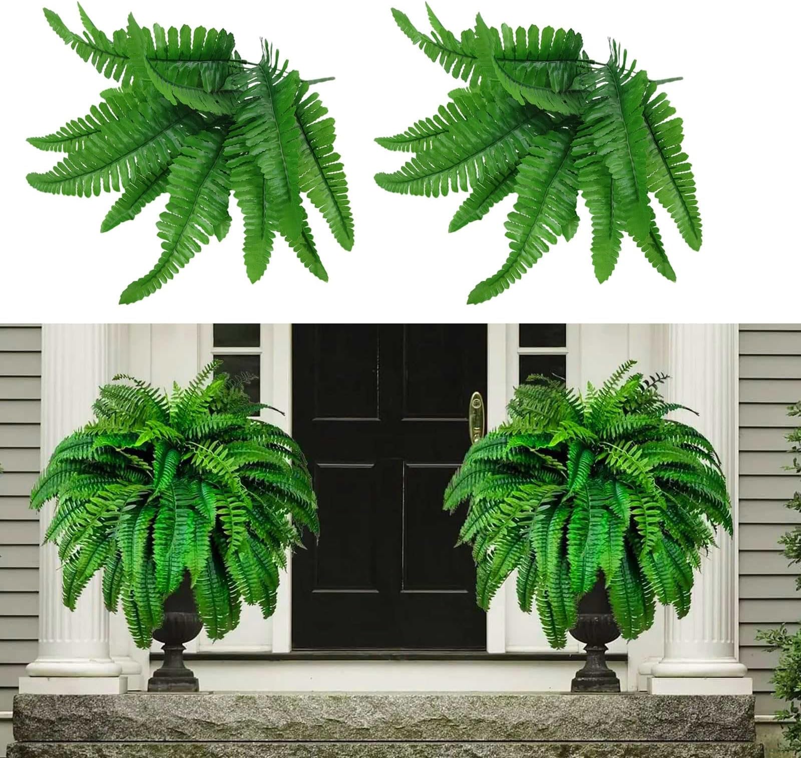 Growhabity Ferns, UV Resistant Lifelike Artificial Boston