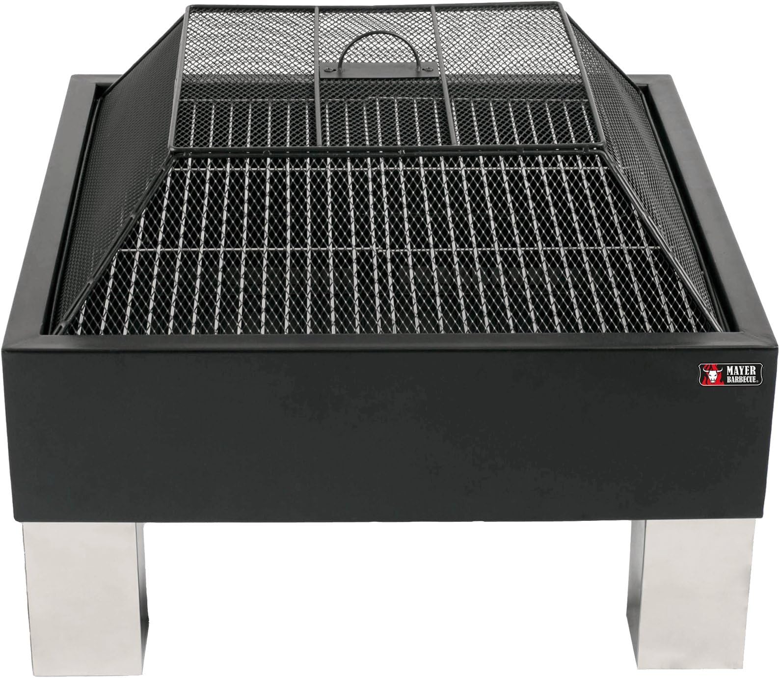HEIZA Square Fire Pit Outdoor Brazier MFK-105