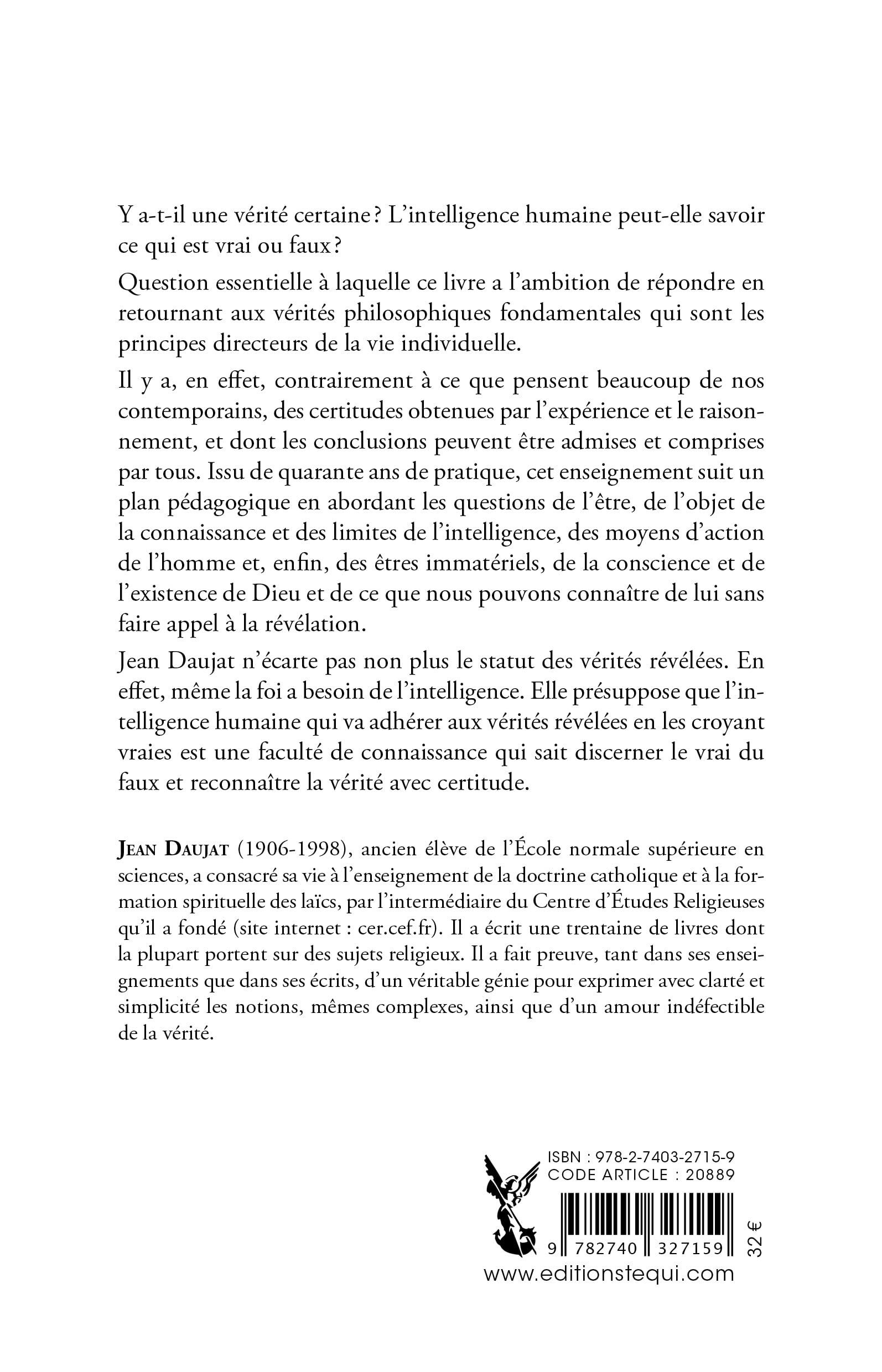 Y a-t-il une vérité ?