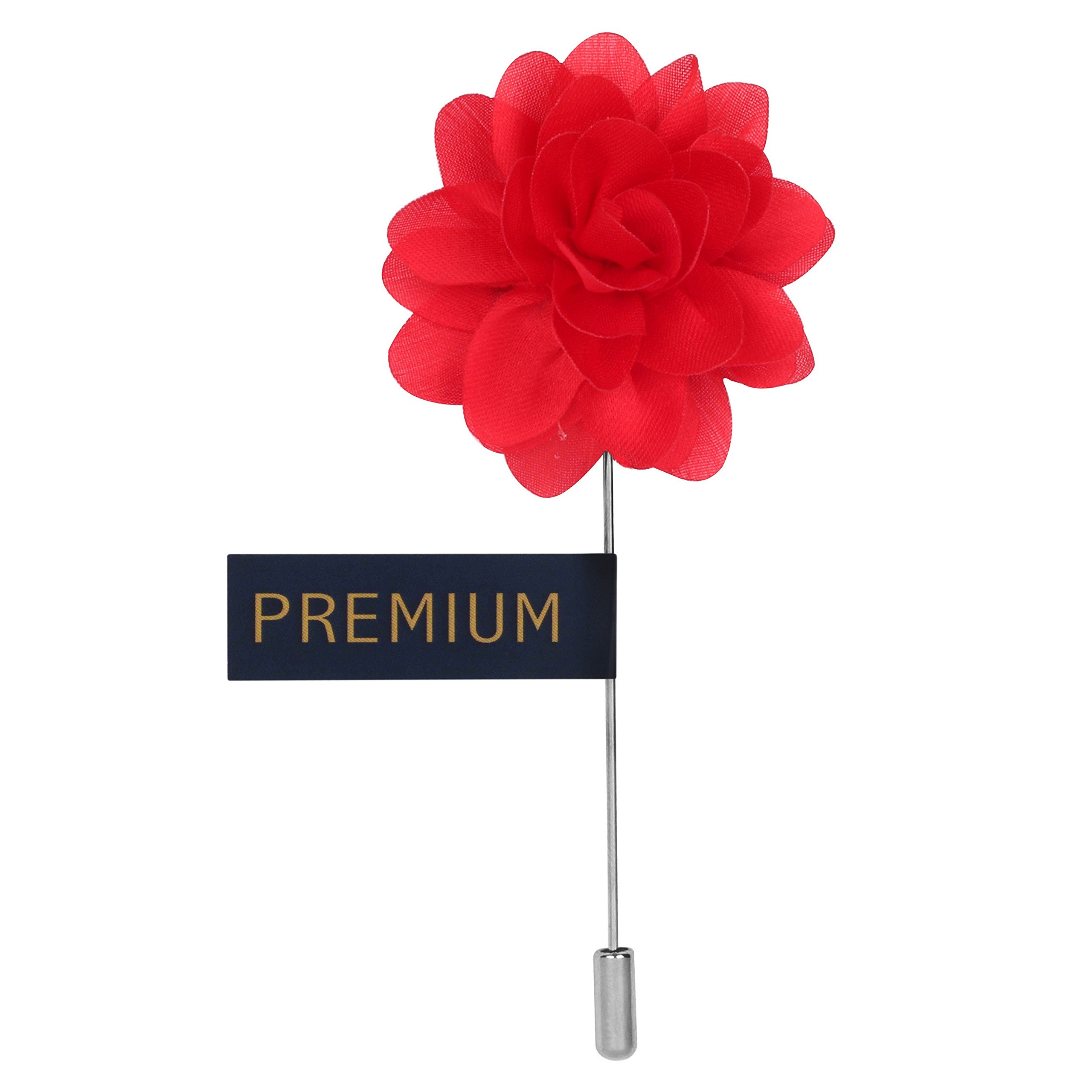 peluche Elron Petals - Red Colored Brooch/Lapel Pin for Men-picture-27