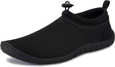 WHITIN Womens Multi-Purpose Feather Water Shoes + Thick Sole Z10 | Thick Sole for Rock & Shell Defense, Adjustable Drawstring for Sand Protection & Snug Fit, Packable & Lightweight