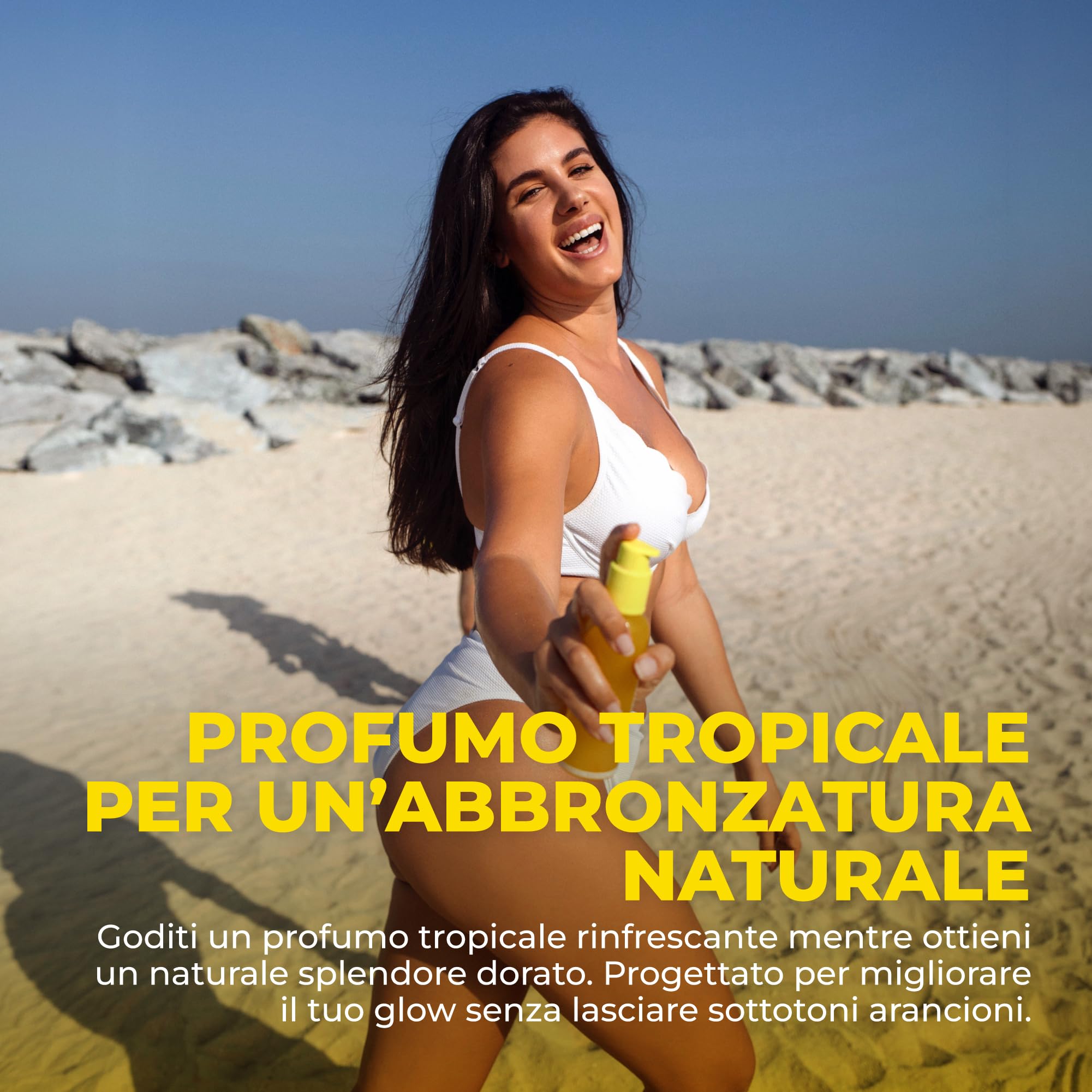 BYROKKO Shine Brown Tropical Olio Abbronzante Solare (145 ml), Acceleratore di Abbronzatura efficace al Sole e nei Lettini Solari, Olio Super Attivo per un’Abbronzatura della Massima Intensità