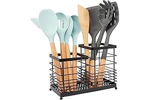 RedCall Red Kitchen Utensil Holder for Countertop